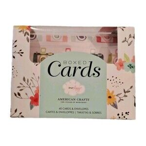 American Crafts Boxed Cards, A2 Cards Envelopes, Dear Lizzy Saturday Collection